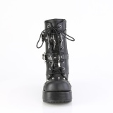 Vegano 7 cm CUBBY-54 emo mujeres botines plataforma con cordones