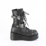 Vegano 7 cm CUBBY-54 emo mujeres botines plataforma con cordones