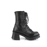 Vegano 7 cm DemoniaCult BRATTY-118 plataforma botines chunky tacones