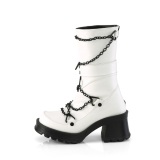 Vegano 7 cm DemoniaCult BRATTY-120-2 plataforma botas chunky tacones