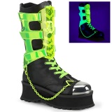 Vegano 7 cm GRAVEDIGGER-255 botas demoniacult - botas de cyberpunk unisex