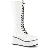 Vegano 8,5 cm TRASH502 cyberpunk plataforma botas hasta la rodilla hombre blanco