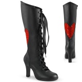 Vegano 9,5 cm GLAM-243 demoniacult botas alternativo negro