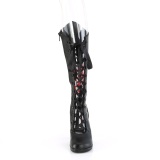 Vegano 9,5 cm GLAM-243 demoniacult botas alternativo negro