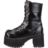 Vegano 9,5 cm RANGER-301 demoniacult botines alternativo plataforma negro