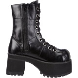 Vegano 9,5 cm RANGER-301 demoniacult botines alternativo plataforma negro