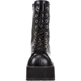 Vegano 9,5 cm RANGER-301 demoniacult botines alternativo plataforma negro