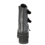 Vegano 9,5 cm RANGER-308 gotico mujeres botines plataforma chunky con hebilla