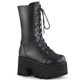 Vegano 9 cm ASHES-105 demoniacult botines alternativo plataforma negro