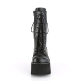 Vegano 9 cm ASHES-105 demoniacult botines alternativo plataforma negro