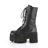 Vegano 9 cm ASHES-105 demoniacult botines alternativo plataforma negro