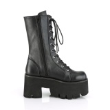 Vegano 9 cm ASHES-105 demoniacult botines alternativo plataforma negro