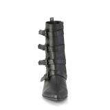 Vegano WARLOCK-110-B hombre botines puntiagudos winklepicker 4 hebillas