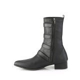 Vegano WARLOCK-110-B hombre botines puntiagudos winklepicker 4 hebillas