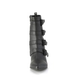 Vegano WARLOCK-110-C hombre botines puntiagudos winklepicker 4 hebillas