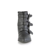 Vegano WARLOCK-50-B hombre botines puntiagudos winklepicker 3 hebillas