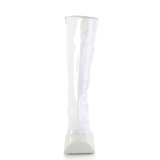 Vegano blanco 13 cm DYNAMITE-218 botas emo punk plataforma de cuas