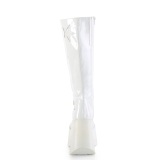 Vegano blanco 13 cm DYNAMITE-218 botas emo punk plataforma de cuas