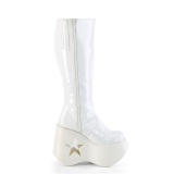 Vegano blanco 13 cm DYNAMITE-218 botas emo punk plataforma de cuas