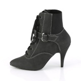 Vegano negro 10 cm DREAM-1022 botines de tobillo para travestis