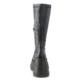 Vegano negros 12 cm STOMP-200 botas cyberpunk plataforma de cuas