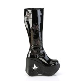 Vegano negros 13 cm DYNAMITE-218 botas emo punk plataforma de cuas