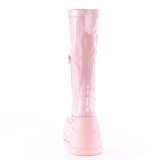 Vegano rosa 12 cm STOMP-200 botas cyberpunk plataforma de cuas