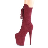 Vegano suede 20 cm FLAMINGO-1050FS botas plataforma exotic pole dance en bordo