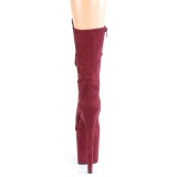 Vegano suede 20 cm FLAMINGO-1050FS botas plataforma exotic pole dance en bordo