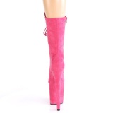 Vegano suede 20 cm FLAMINGO-1050FS botas plataforma exotic pole dance en pink