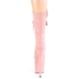 Vegano suede 20 cm FLAMINGO-1050FS botas plataforma exotic pole dance en rosa