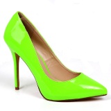 Verde Neon 13 cm AMUSE-20 zapatos tacn de aguja puntiagudos