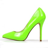 Verde Neon 13 cm AMUSE-20 zapatos tacn de aguja puntiagudos