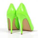 Verde Neon 13 cm AMUSE-20 zapatos tacn de aguja puntiagudos