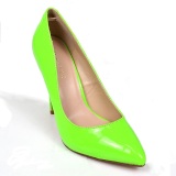 Verde Neon 13 cm AMUSE-20 zapatos tacn de aguja puntiagudos