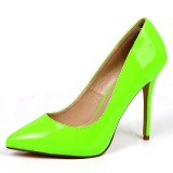 Verde Neon 13 cm AMUSE-20 zapatos tacn de aguja puntiagudos