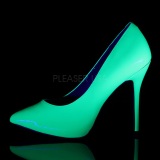 Verde Neon 13 cm AMUSE-20 zapatos tacn de aguja puntiagudos