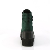 Verde Terciopelo 11,5 cm SHAKER-52 botines cua alta plataforma negro