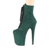 Verde Terciopelo 20 cm FLAMINGO-1020FS2 botines de pole dance