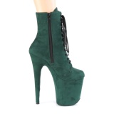 Verde Terciopelo 20 cm FLAMINGO-1020FS2 botines de pole dance