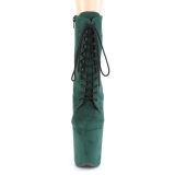 Verde Terciopelo 20 cm FLAMINGO-1020FS2 botines de pole dance