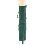 Verde Terciopelo 20 cm FLAMINGO-1020FS2 botines de pole dance