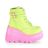 Verde neon 5 cm SHAKER-52 botines cyberpunk plataforma