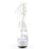 Vinilo piedra cristal 15 cm BEJEWELED-1018DM botines mujer con plataforma