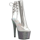 Vinilo piedra cristal 18 cm BEJEWELED-1018D7 botines mujer con plataforma