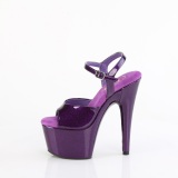 Violeta 18 cm ADORE-709GP brillo plataforma sandalias de tacn alto