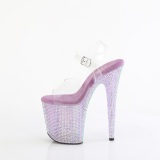 Violeta 20 cm 808RRS Zapatos altos pole dance strass plataforma