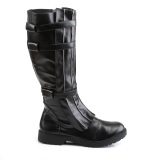 WALKER-130 negro botas de capitn cosplay halloween botas de hombre